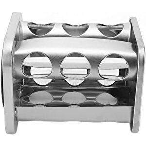 Döner Tezgah Üstü Baharatlık Rafı, 12 Adet Baharatlık Seti