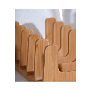 Tasarım  Bambu Tabaklık 6 Gözlü Tabaklık