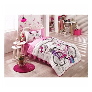 Taç Kristal Cute Girls Uyku Seti Cute Girl Tek Kişilik Uyku Seti