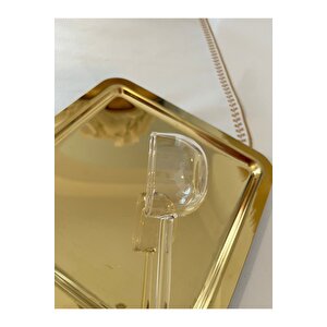 Cam El Yapımı Büyük Boy Ölçü Kaşığı – Modern Tasarım Tek Parça