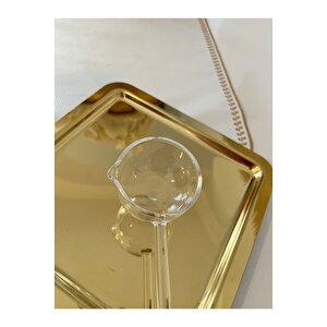 Cam El Yapımı Büyük Boy Ölçü Kaşığı – Modern Tasarım Tek Parça