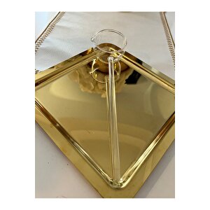 Cam El Yapımı Büyük Boy Ölçü Kaşığı – Modern Tasarım Tek Parça