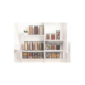 12  Adet Sızdırmaz Kapaklı Vakumlu Kare Erzak Saklama Kabı Seti 24 Parça