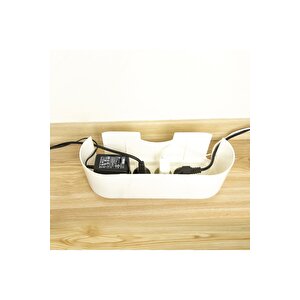 Mcblue Antrasit Kablo Düzenleyici Çoklu Priz Kutusu