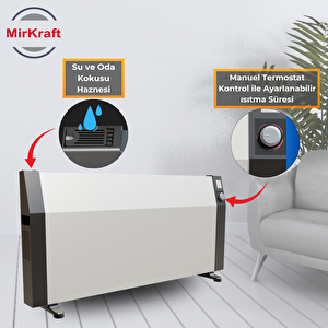 Mirkraft Econ 110 Antrasit/beyaz Manuel Konvektör Isıtıcı