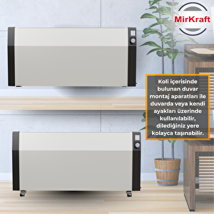 Mirkraft Econ 110 Antrasit/beyaz Manuel Konvektör Isıtıcı