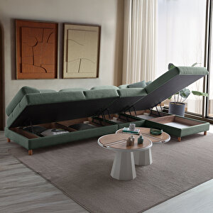 Aries Yataklı Sandıklı Piyonlu Köşe Takımı Yeşil Sağ Köşe Yeşil