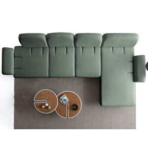 Eymense Aries Yataklı Sandıklı Piyonlu Köşe Takımı Yeşil Sağ Köşe