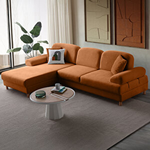 Aries Yataklı Sandıklı Köşe Takımı Turuncu Sol Köşe Turuncu