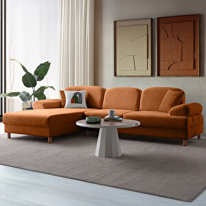 Aries Yataklı Sandıklı Köşe Takımı Turuncu Sol Köşe Turuncu