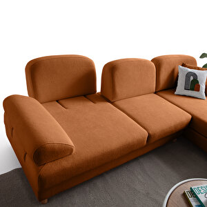 Eymense Aries Yataklı Sandıklı Piyonlu Köşe Takımı Turuncu Sağ Köşe