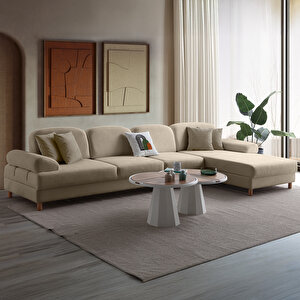 Aries Yataklı Sandıklı Piyonlu Köşe Takımı Sütlü Kahve Sağ Köşe Sütlü Kahve