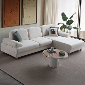 Aries Yataklı Sandıklı Köşe Takımı Beyaz Sağ Köşe Beyaz