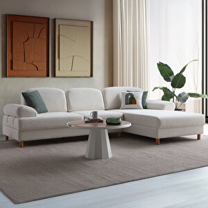 Aries Yataklı Sandıklı Köşe Takımı Beyaz Sağ Köşe Beyaz