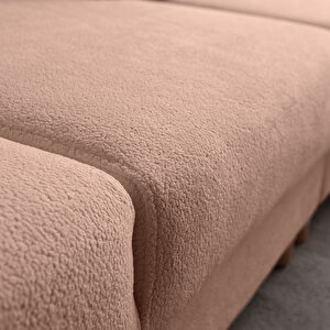 Eymense Aries Yataklı Sandıklı Köşe Takımı Pembe Sağ Köşe