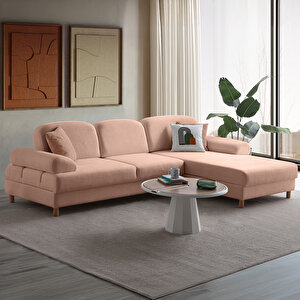 Aries Yataklı Sandıklı Köşe Takımı Pembe Sağ Köşe Pembe