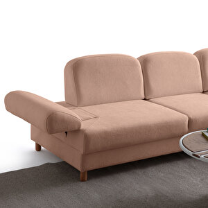 Eymense Aries Yataklı Sandıklı Piyonlu Köşe Takımı Pembe Sağ Köşe