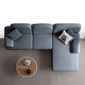 Eymense Aries Yataklı Sandıklı Köşe Takımı Mavi Sağ Köşe