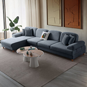 Aries Yataklı Sandıklı Piyonlu Köşe Takımı Mavi Sol Köşe Mavi