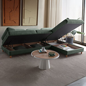 Aries Yataklı Sandıklı Köşe Takımı Yeşil Sağ Köşe Yeşil