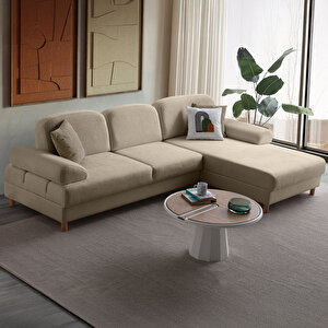 Aries Yataklı Sandıklı Köşe Takımı Sütlü Kahve Sağ Köşe Sütlü Kahve