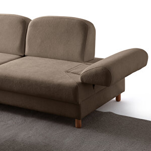 Eymense Aries Yataklı Sandıklı Piyonlu Köşe Takımı Kahverengi Sol Köşe