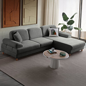 Aries Yataklı Sandıklı Köşe Takımı Antrasit Sağ Köşe Antrasit