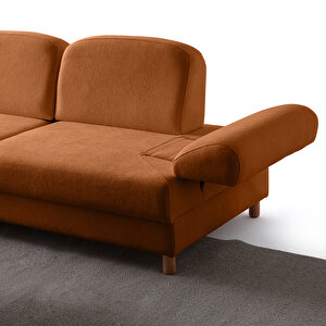 Eymense Aries Yataklı Sandıklı Piyonlu Köşe Takımı Turuncu Sol Köşe