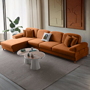 Aries Yataklı Sandıklı Piyonlu Köşe Takımı Turuncu Sol Köşe Turuncu