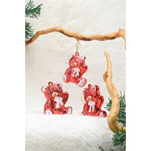 Premium Collection 3lü Ayıcık Yılbaşı Süs