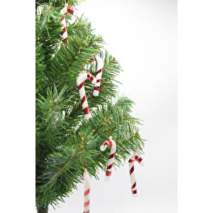 6lı Şeker Kamışı Yılbaşı Süs 17cm Xl