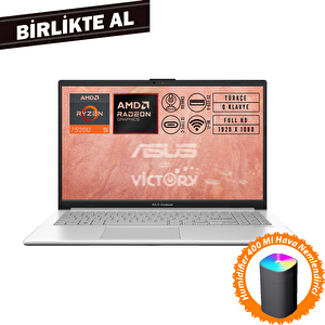 Vivobook Go 15 Amd Ryzen 5 7520u 8gb 1tb Ssd 15.6" W11p + Hava Nemlendirici E1504fa-bq1741 017