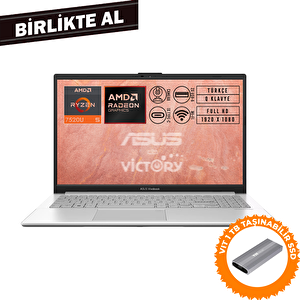 Vivobook Go 15 Amd Ryzen 5 7520u 8gb 512gb Ssd 15.6" Fhd W11p + Vit 1 Tb Ssd E1504fa-bq1741 014