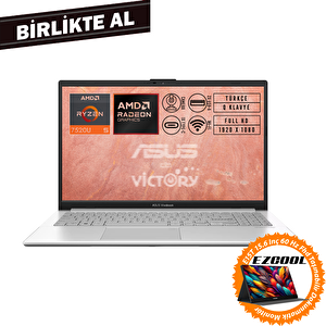 Vivobook Go 15 Amd Ryzen 5 7520u 8gb 1tb Ssd 15.6" Fdos+ 15.6" Touch Monitör E1504fa-bq1741 010