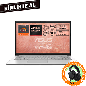 Vivobook Go 15 Amd Ryzen 5 7520u 8gb 512gb Ssd 15.6" W11p + Gaming Kulaklık E1504fa-bq1741 012