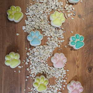 Lavanta Kokulu Mavi Pati Figürlü Soya Mumu - Rahatlatıcı Dekoratif Mum