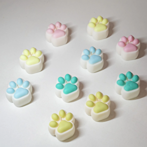 Lavanta Kokulu Mavi Pati Figürlü Soya Mumu - Rahatlatıcı Dekoratif Mum