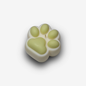 Vanilya Kokulu Lime (Açık Yeşil) Pati Figürlü Soya Mumu - Sıcak Ve Dekoratif Mum