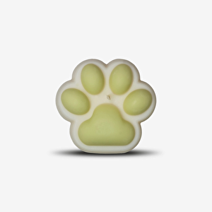 Vanilya Kokulu Lime (Açık Yeşil) Pati Figürlü Soya Mumu - Sıcak Ve Dekoratif Mum