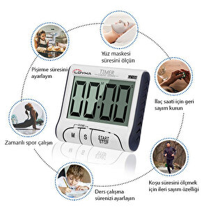 Loyka Ge 100 Geniş Ekranlı Dijital Zamanlayıcı