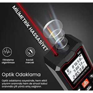 Texta B40 Temel Seviye Lazer Mesafe Ölçer Lazermetre Hobi Ve Hafif İşler İçin