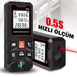 Texta B40 Temel Seviye Lazer Mesafe Ölçer Lazermetre Hobi Ve Hafif İşler İçin