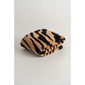 | Tiger | %100 Pamuk Kadife Misafir Havlusu Kahveregi