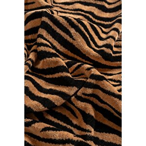 | Tiger | %100 Pamuk Kadife Misafir Havlusu Kahveregi