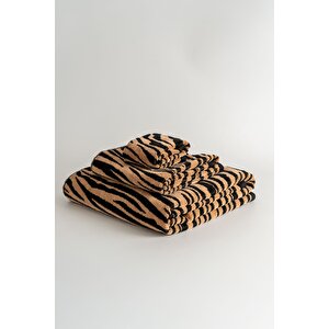 Soley | Tiger | %100 Pamuk Kadife Misafir Havlusu
