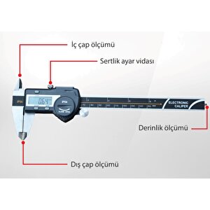 Loyka 5110-200 Dijital Kumpas 0-200mm (ip54 Korumalı)