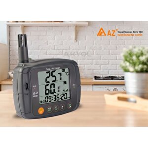 Az 88081 Profesyonel Sıcaklık Ve Nem Ölçer Kayıt Özellikli Datalogger