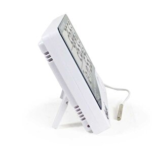 Diwu Htc-2 Problu Termometre Nem Ölçer Saat Takvim