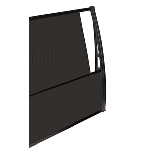 Lupin Kapı Pencere Üstü Pratik Sundurma 105x360 - Siyah