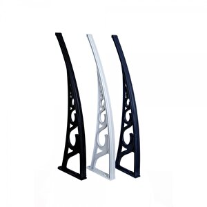 Pratik Sundurma Kapı Pencere Üstü 100x480 Cm Antrasit Gri 6 Mm Levhalı